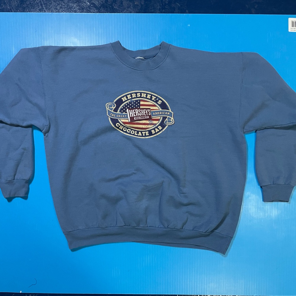 Blue Crewneck Men's Sweater